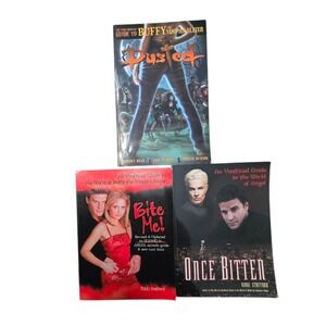 Buffy Vampire Slayer Book Lot Y2K Angel Guide Set Unofficial Companion